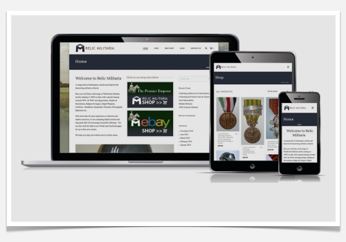 Relic Militaria Branding and Website Design