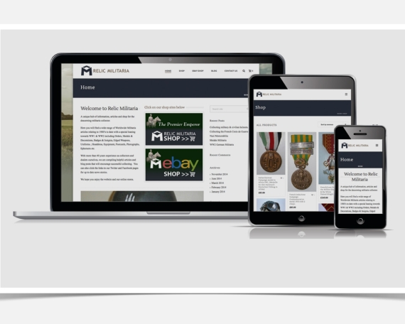 Relic Militaria Branding and Website Design